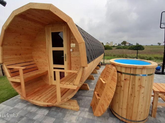 Holiday Home With A Terrace, Sauna, Jacuzzi Mielenko Buitenkant foto